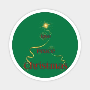 Love Peace Christmas Magnet